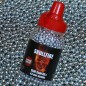 Preview: SKULLFIRE Stahlrundkugeln, verzinkt, Kaliber 4,5mm, 1500 BBs im praktischen Spender